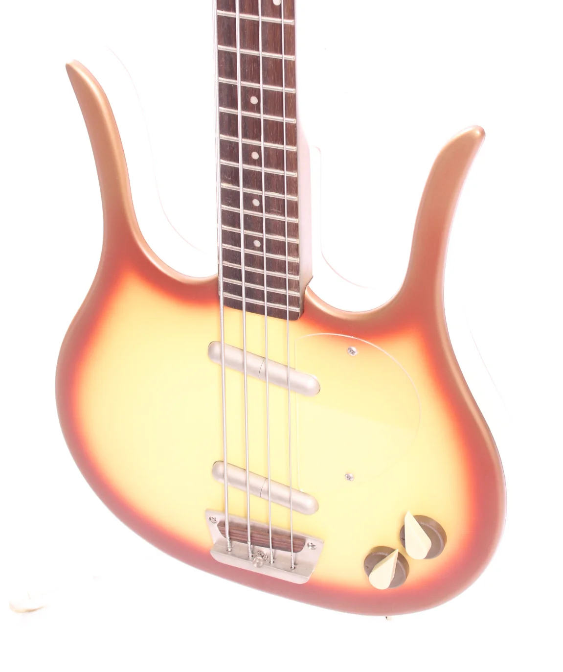 2009 Danelectro Longhorn Bass Dead On 58 copper burst - Image 3