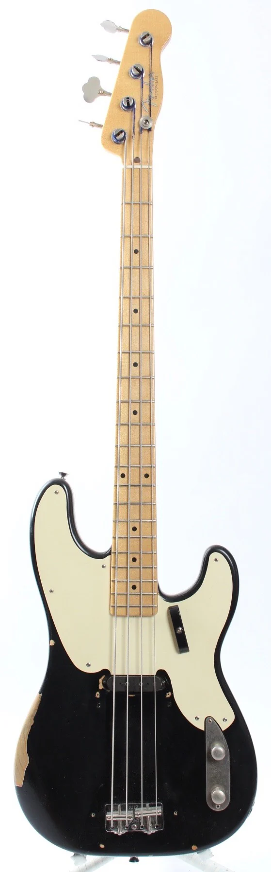 2009 Fender 1955 Precision Bass Custom Shop NOS Relic black - Image 3