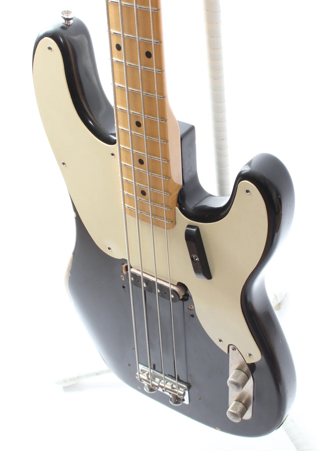 2009 Fender 1955 Precision Bass Custom Shop NOS Relic black - Image 5