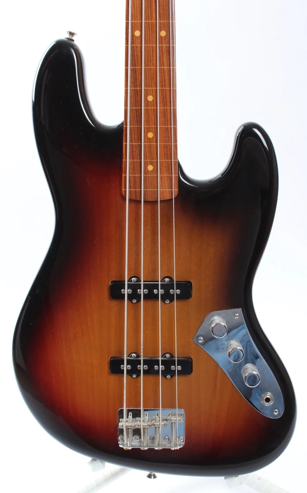 2009 Fender Jaco Pastorius Jazz Bass fretless sunbust - Image 2