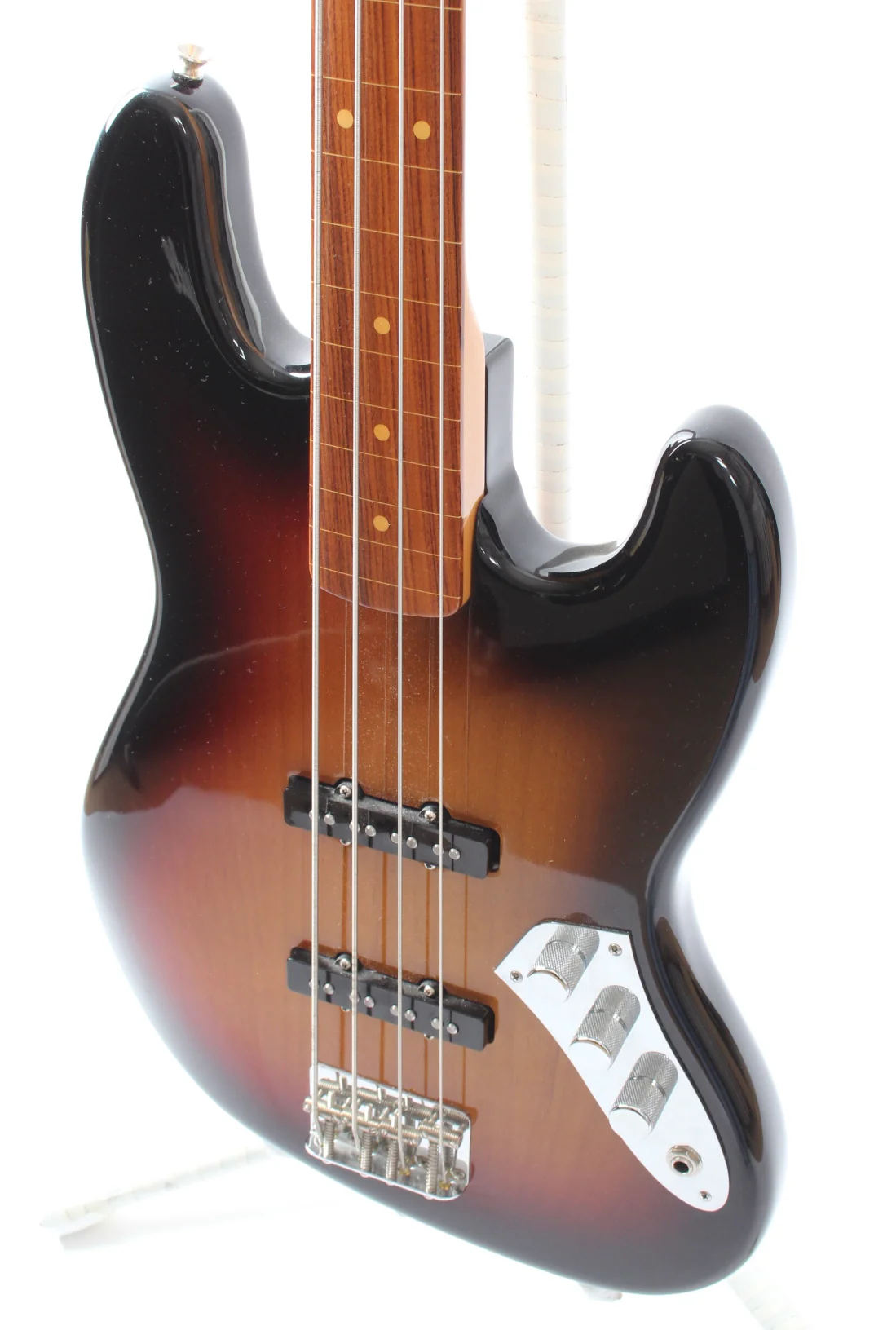2009 Fender Jaco Pastorius Jazz Bass fretless sunbust - Image 3