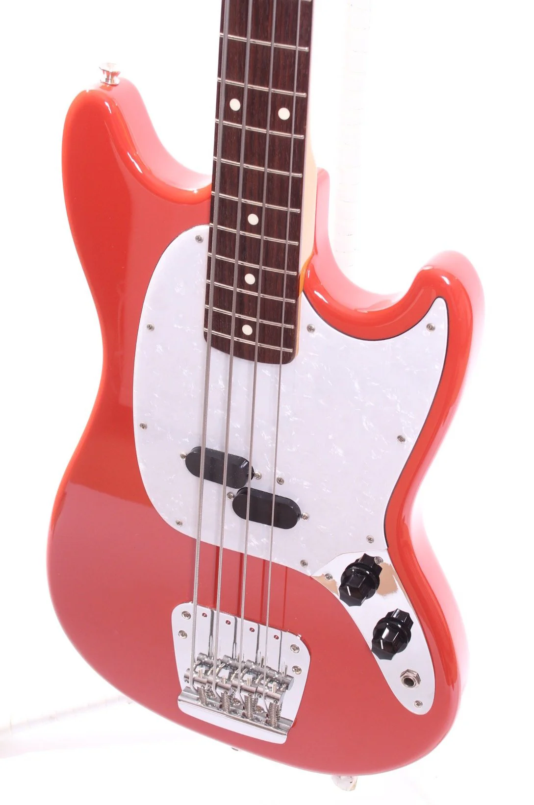 2009 Fender Mustang Bass 66 Reissue fiesta red - Image 3