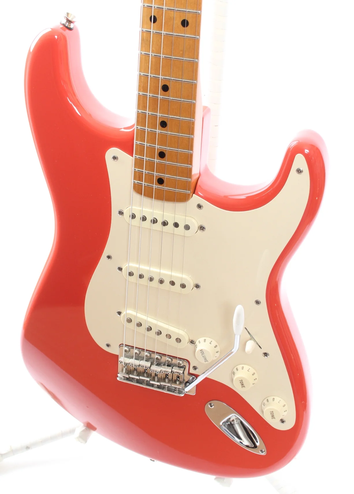 2009 Fender Stratocaster Classic 50s fiesta red - Image 3