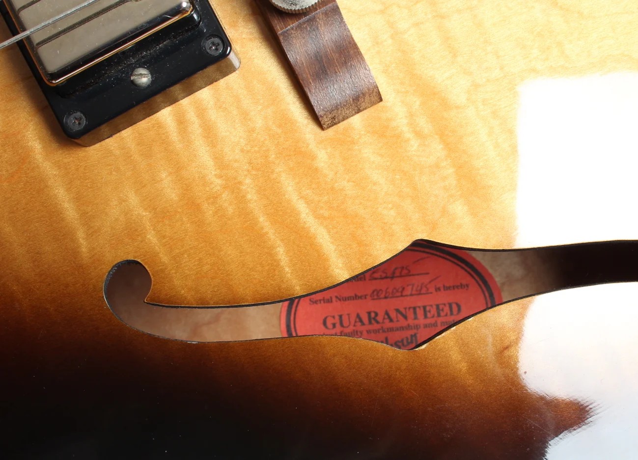 2009 Gibson Custom Shop ES-175 sunburst - Image 11