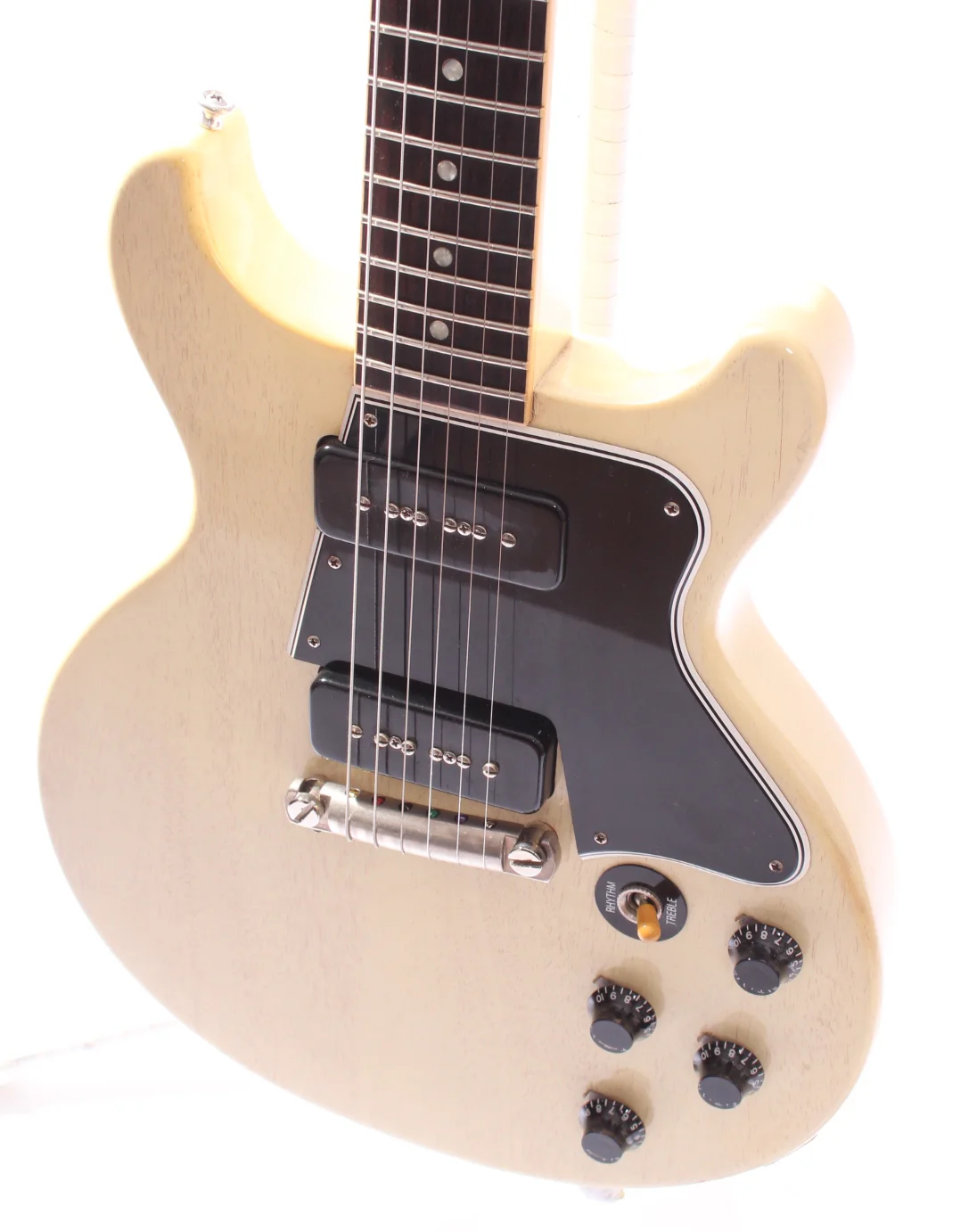 2009 Gibson Les Paul Special DC 60 Reissue Custom Shop tv white - Image 3