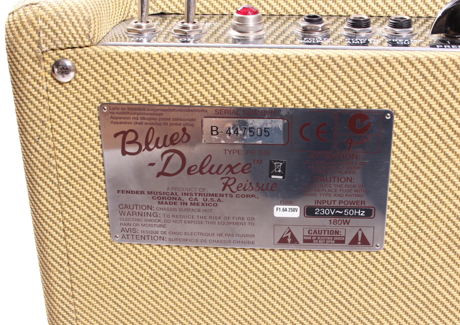 2010 Fender Blues Deluxe Reissue tweed - Image 4