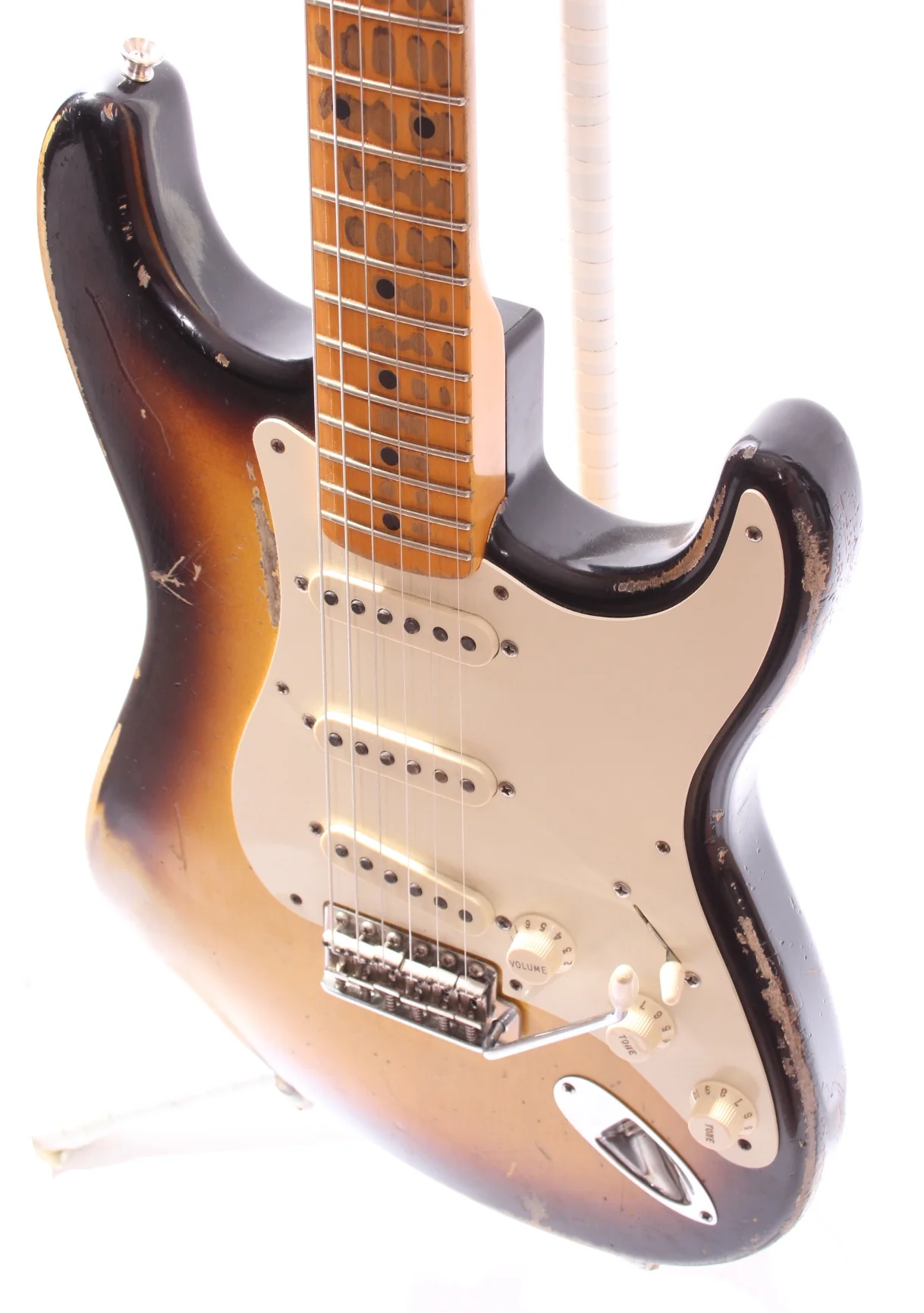 2010 Fender Custom Shop 57 Stratocaster Relic sunburst - Image 3