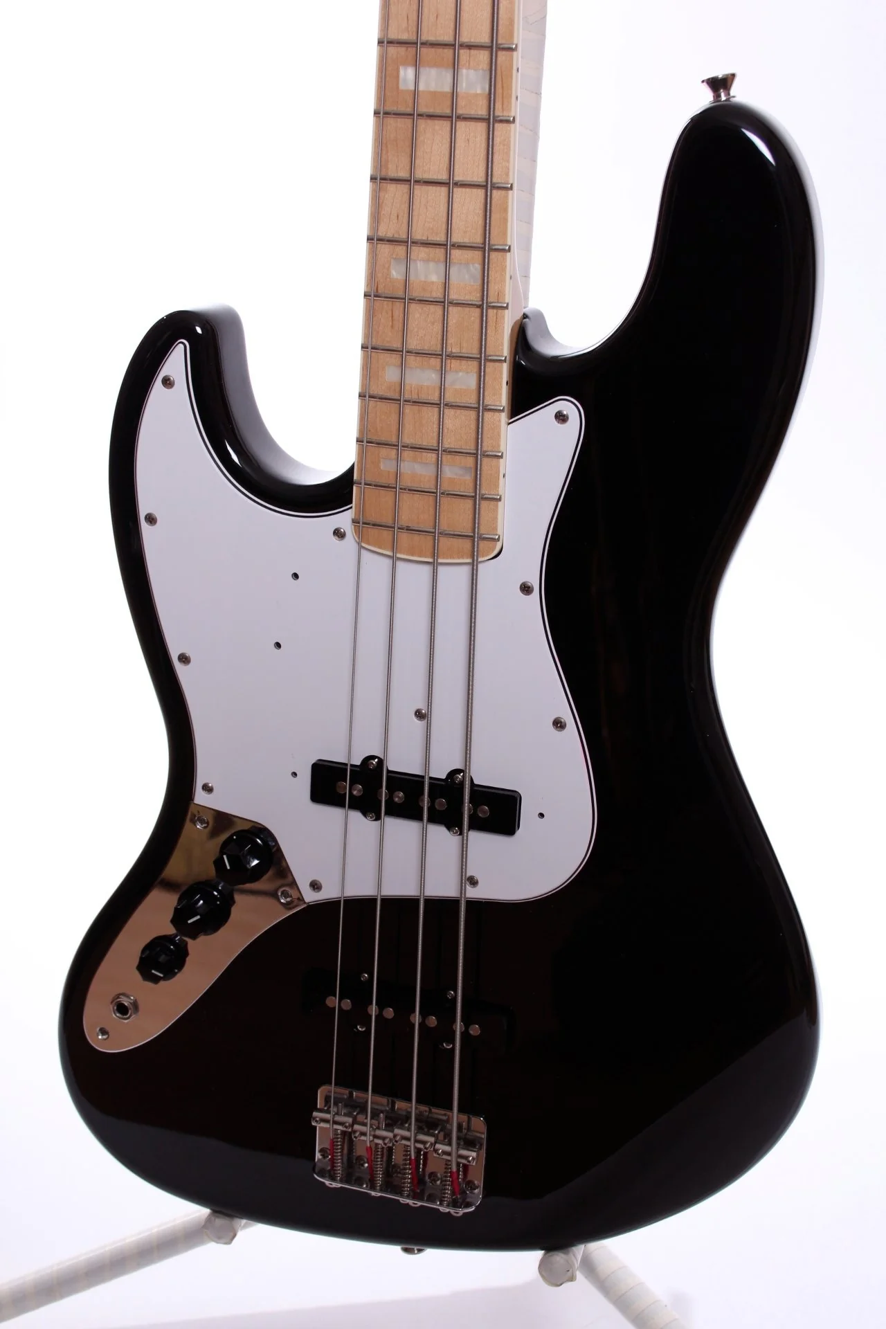 2010 Fender Japan Jazz Bass '75 Reissue black LEFTY - Image 5