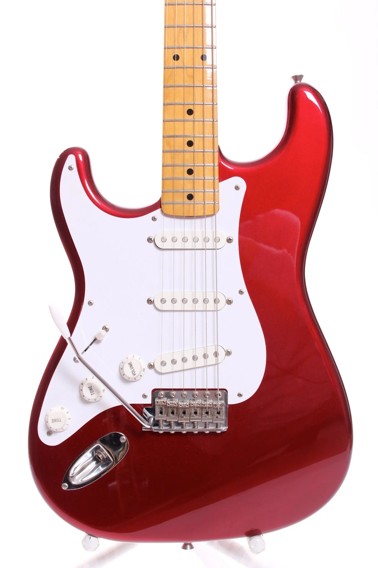 2010 Fender Japan Stratocaster '57 Reissue candy apple red LEFTY - Image 5