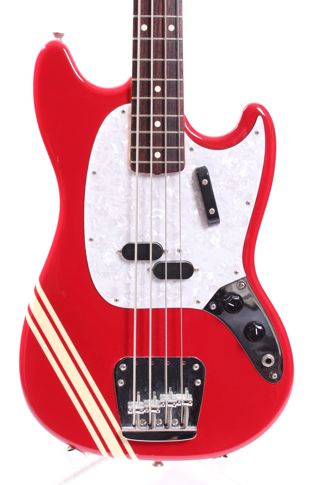 2010 Fender Mustang Bass competition torino red - Image 2
