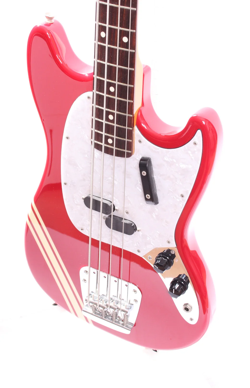 2010 Fender Mustang Bass competition torino red - Image 3