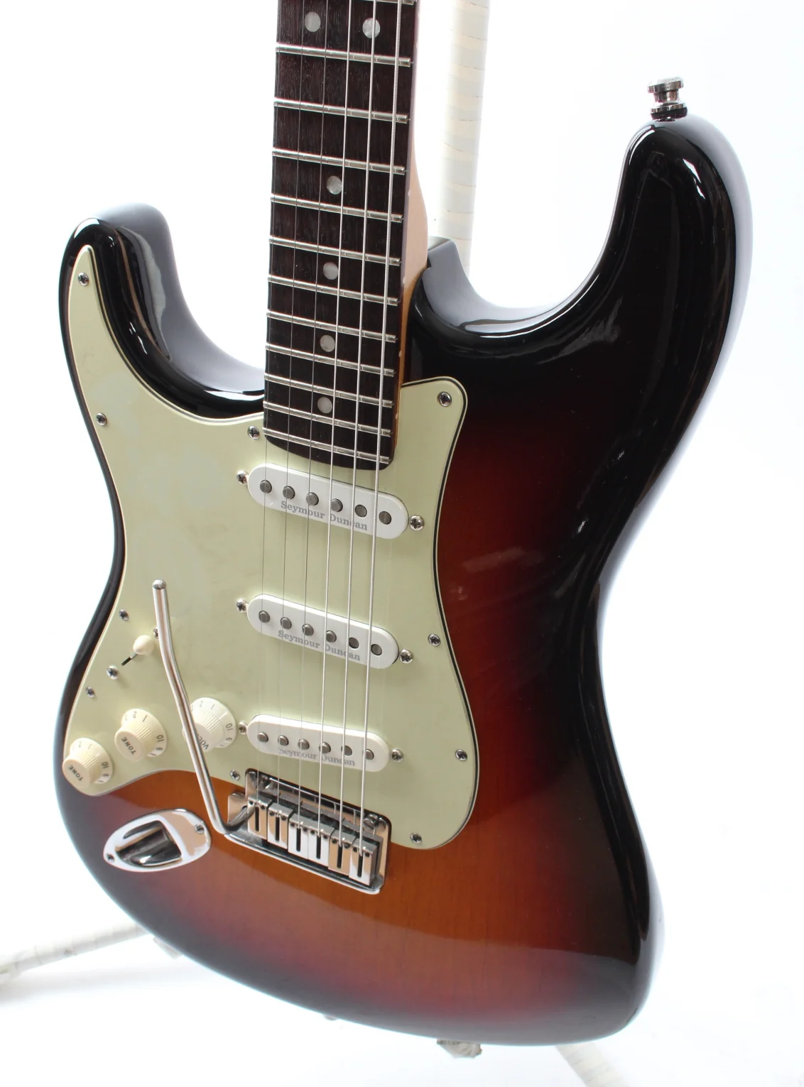 2010 Fender Stratocaster American Deluxe Lefty sunburst - Image 3