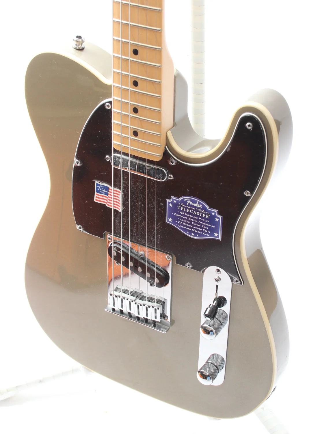 2010 Fender Telecaster American Deluxe tungsten metallic - Image 3