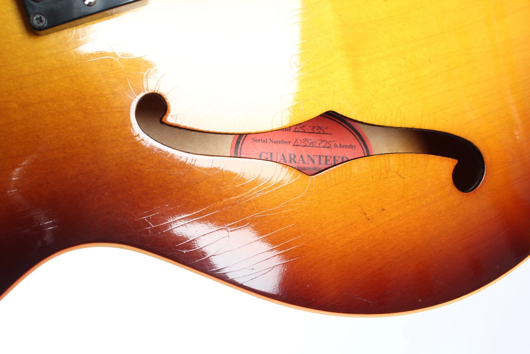 2010 Gibson ES-335 59 Reissue Historic Makeovers sunburst - Image 11