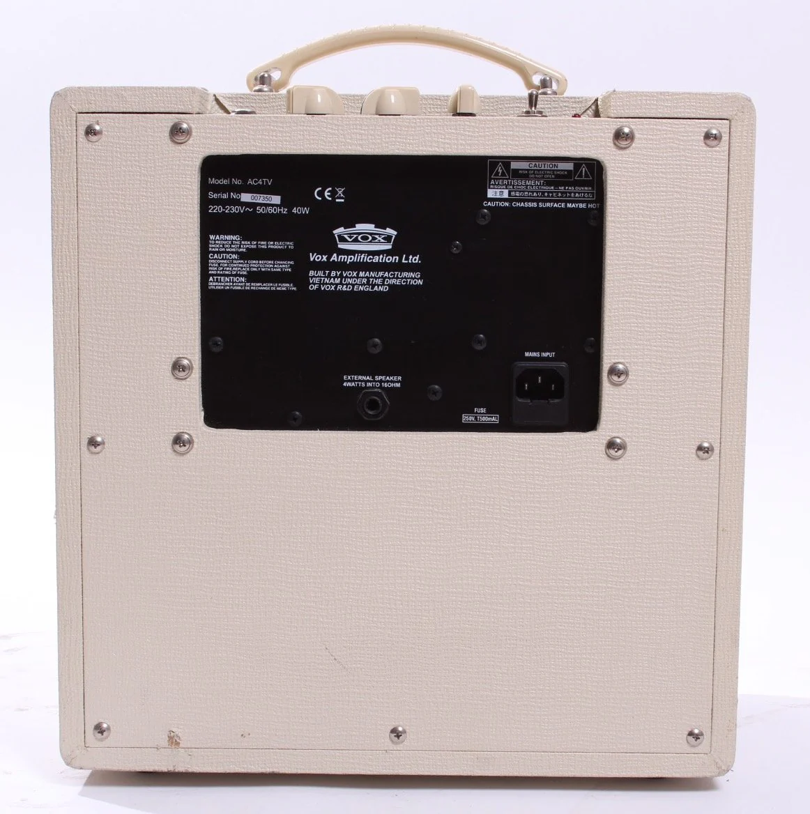 2010 Vox AC4TV cream tolex - Image 4