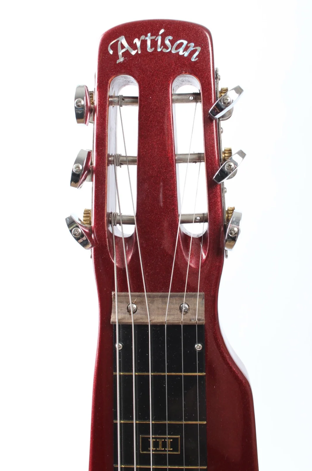 2010s Artisan Lap Steel metallic red - Image 3