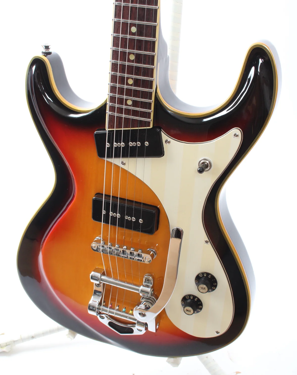 2010s Eastwood Sidejack DLX sunburst - Image 3