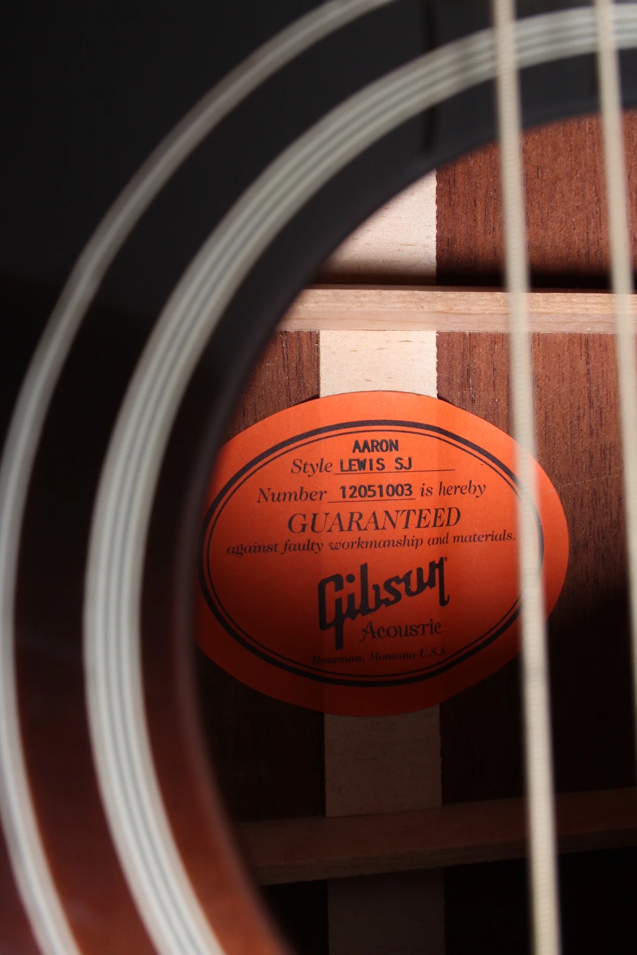 2011 Gibson Aaron Lewis SJ Southern Jumbo sunburst - Image 11
