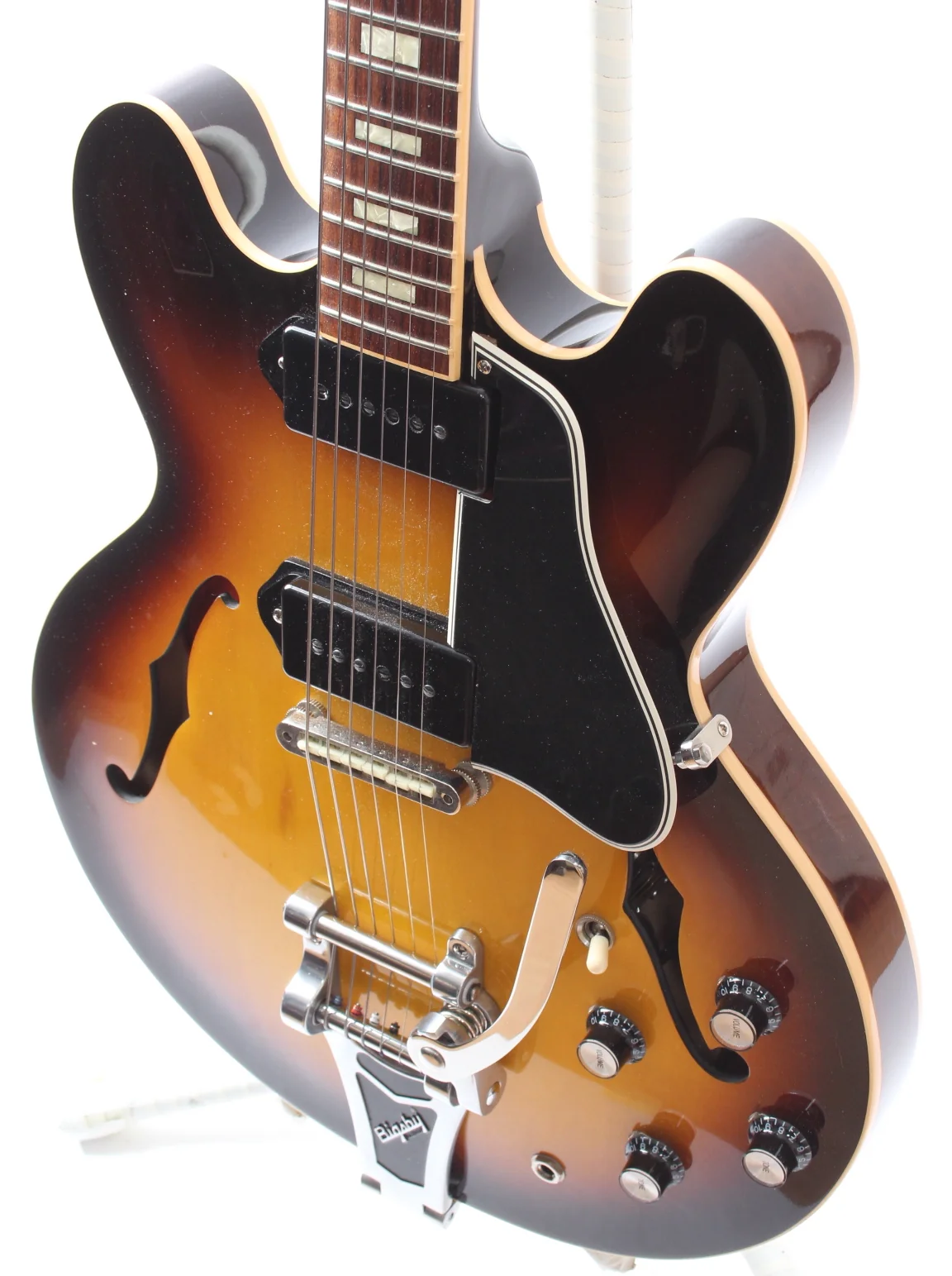 2011 Gibson ES-330 Custom Shop Bigsby vintage sunburst - Image 3