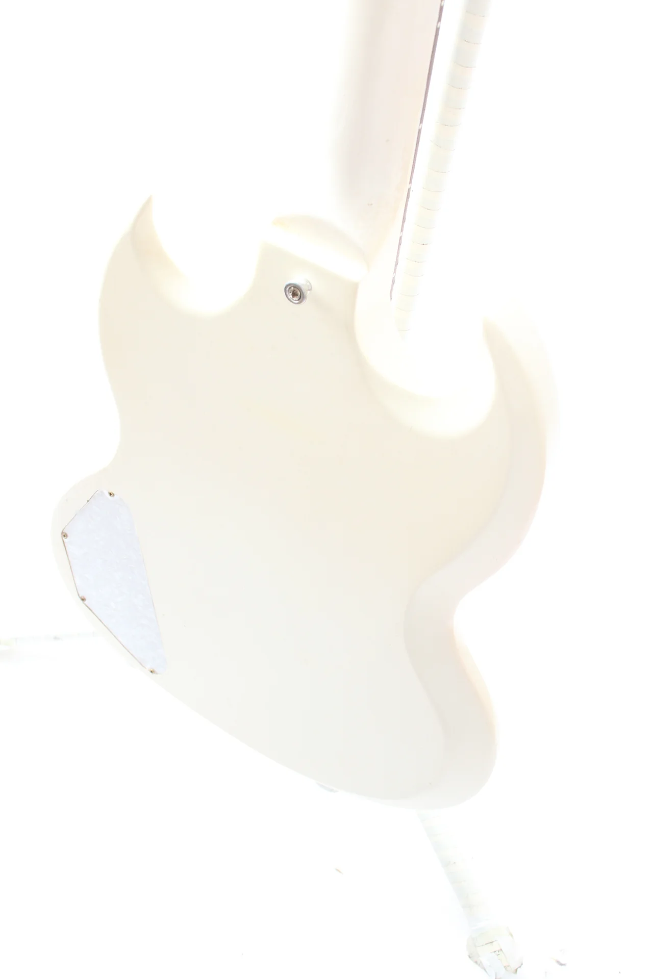 2011 Gibson SG Melody Maker Ebony Block faded tv white - Image 8