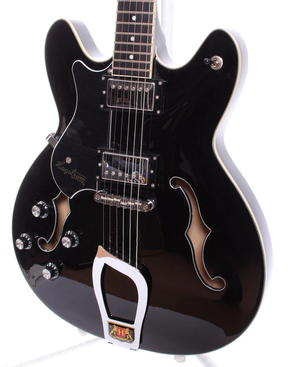 2011 Hagstrom Viking LEFTY black - Image 3