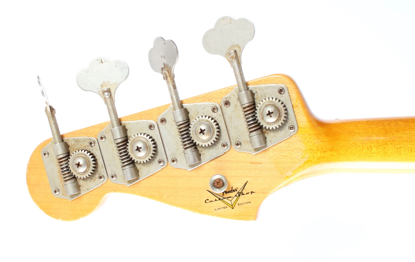 2012 Fender Custom Shop LTD Duo Tone 60s Jazz Bass Fretless sunburst - Image 10