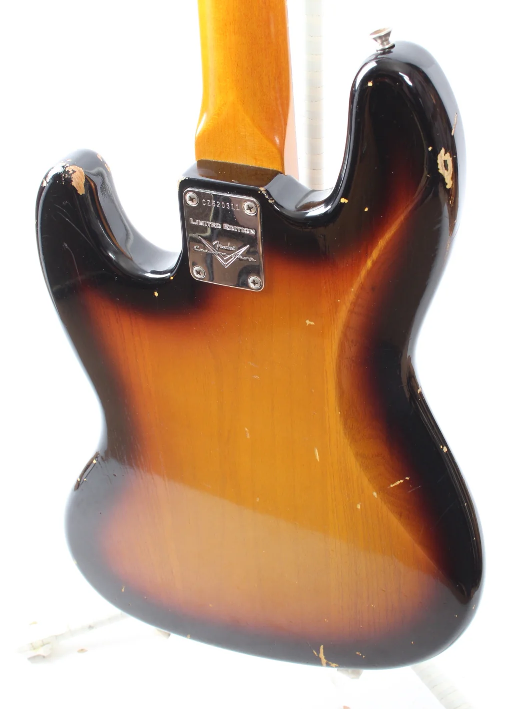 2012 Fender Custom Shop LTD Duo Tone 60s Jazz Bass Fretless sunburst - Image 8