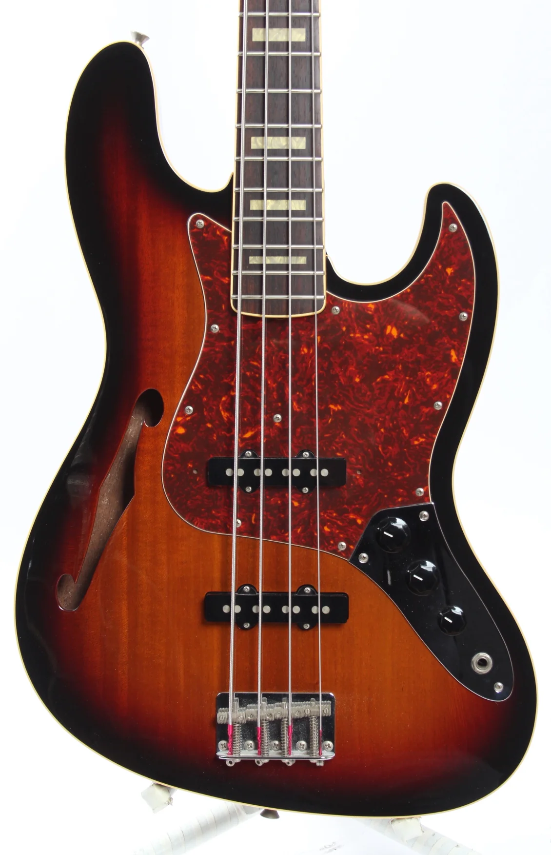 2012 Fender Jazz Bass JB/HO semi-hollow sunburst - Image 2