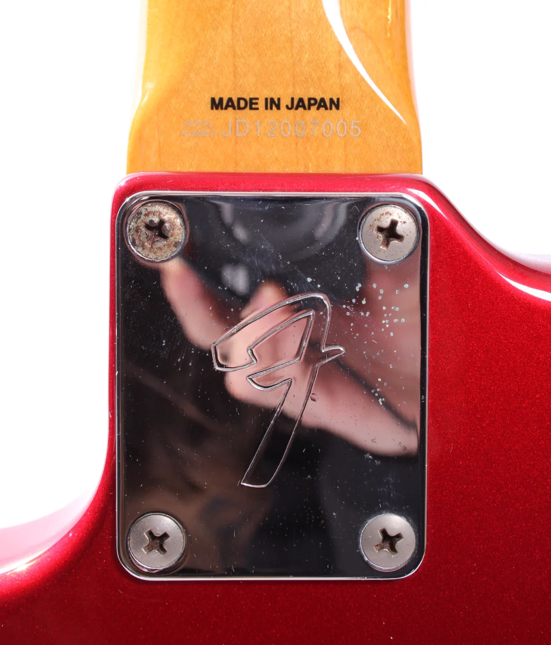 2012 Fender Mustang 69 Reissue matching headstock candy apple red - Image 11