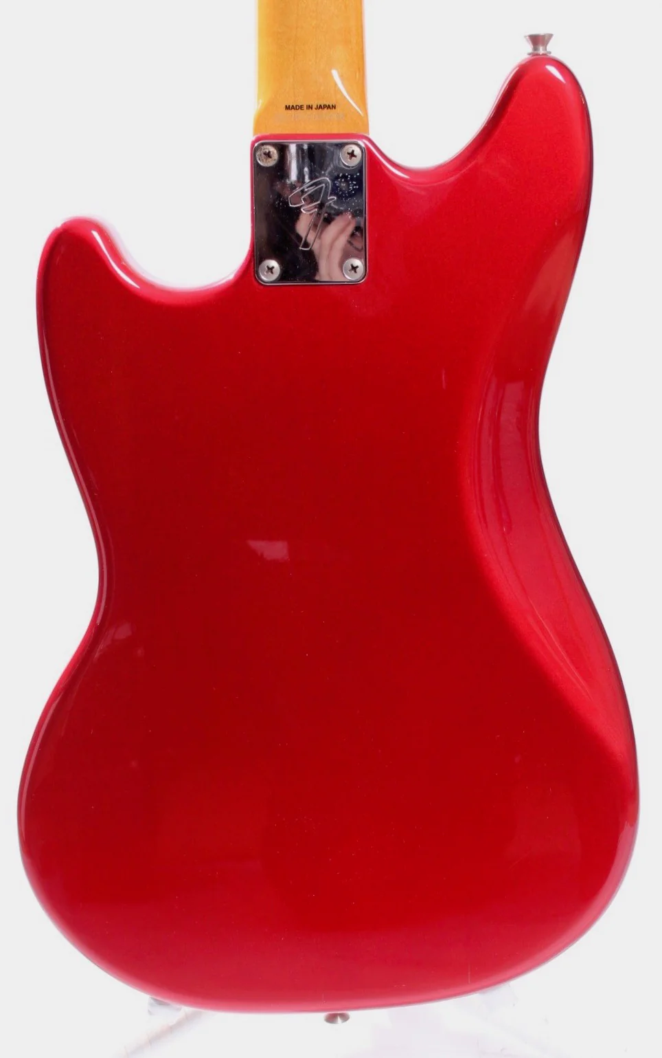 2012 Fender Mustang 69 Reissue matching headstock candy apple red - Image 7