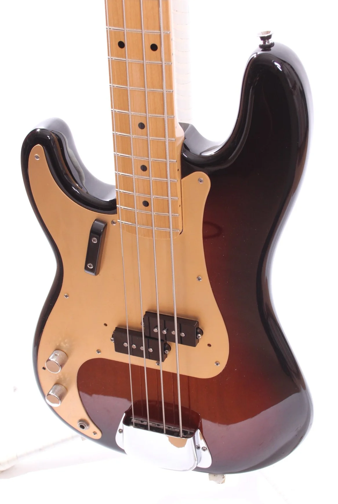 2012 Fender Precision Bass 58 Reissue lefty sunburst - Image 3