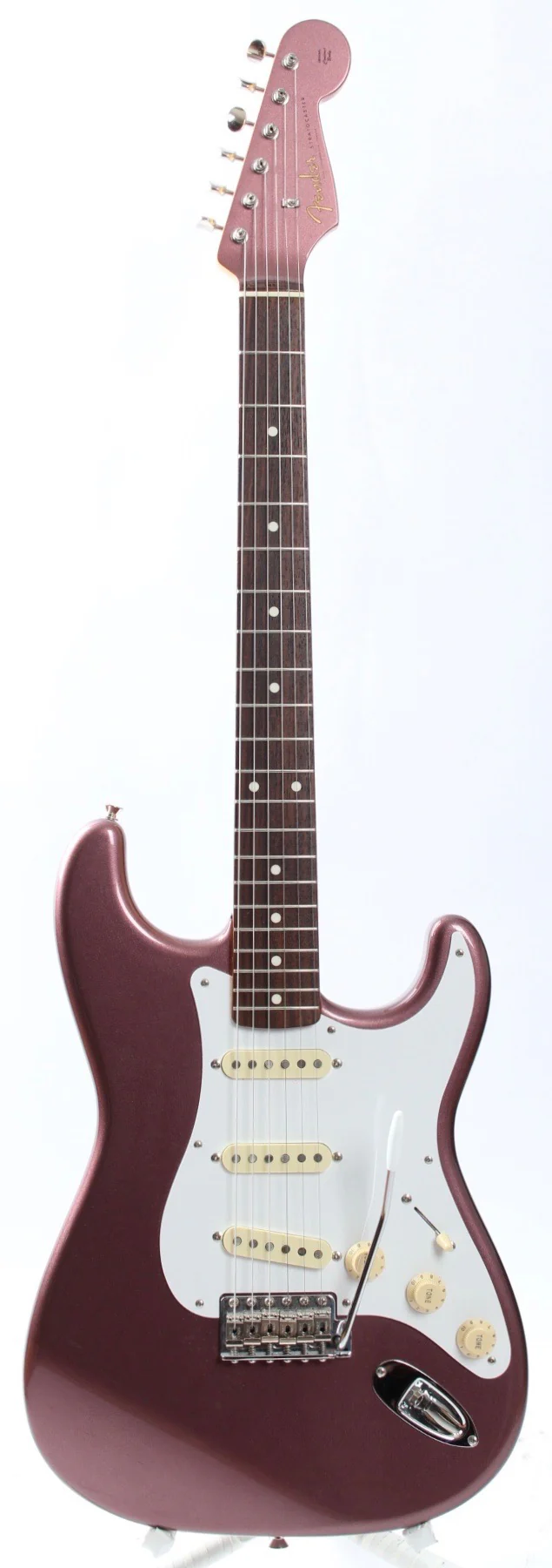 2012 Fender Stratocaster '62 Reissue matching headstock burgundy mist metallic