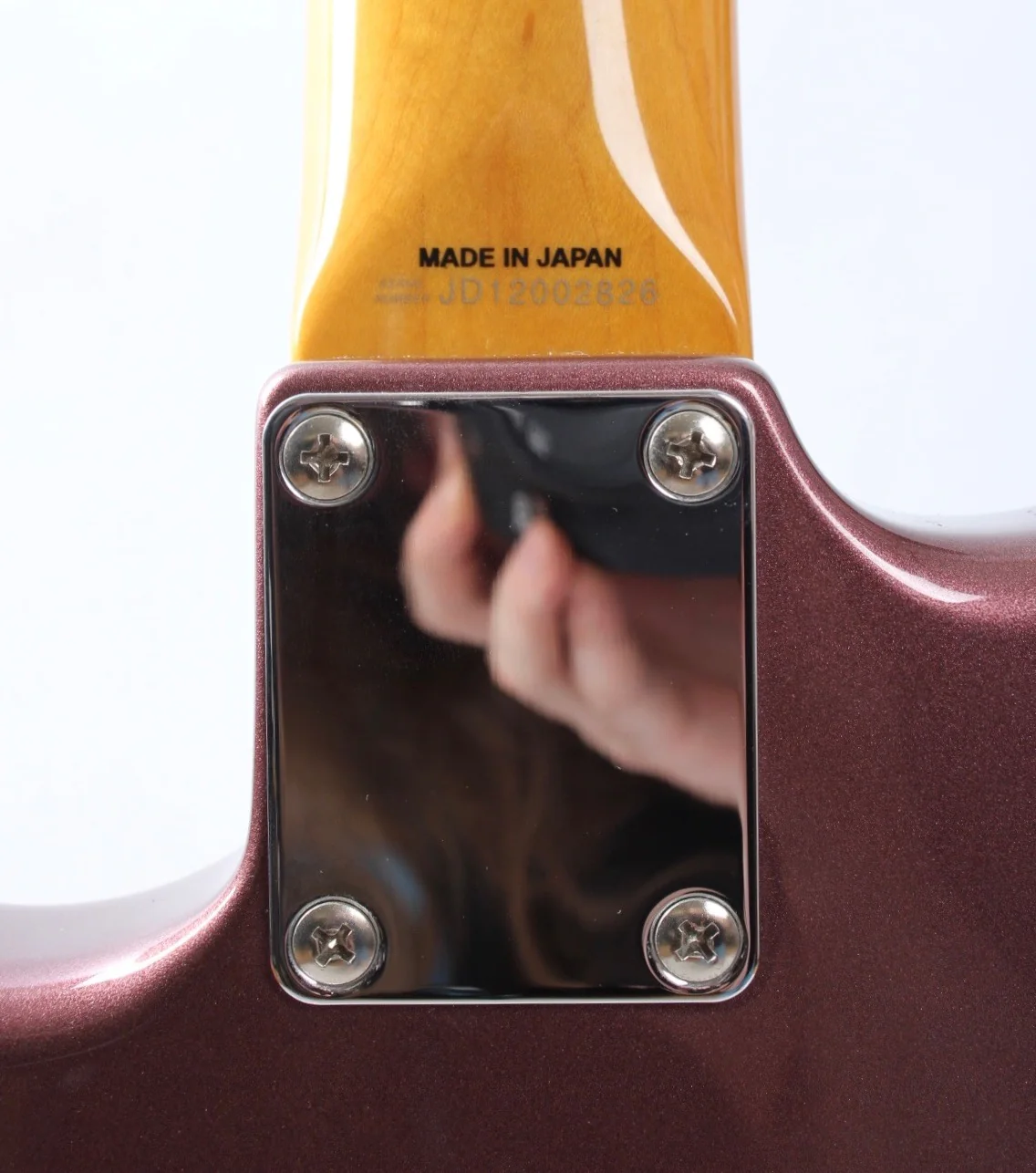 2012 Fender Stratocaster '62 Reissue matching headstock burgundy mist metallic - Image 11