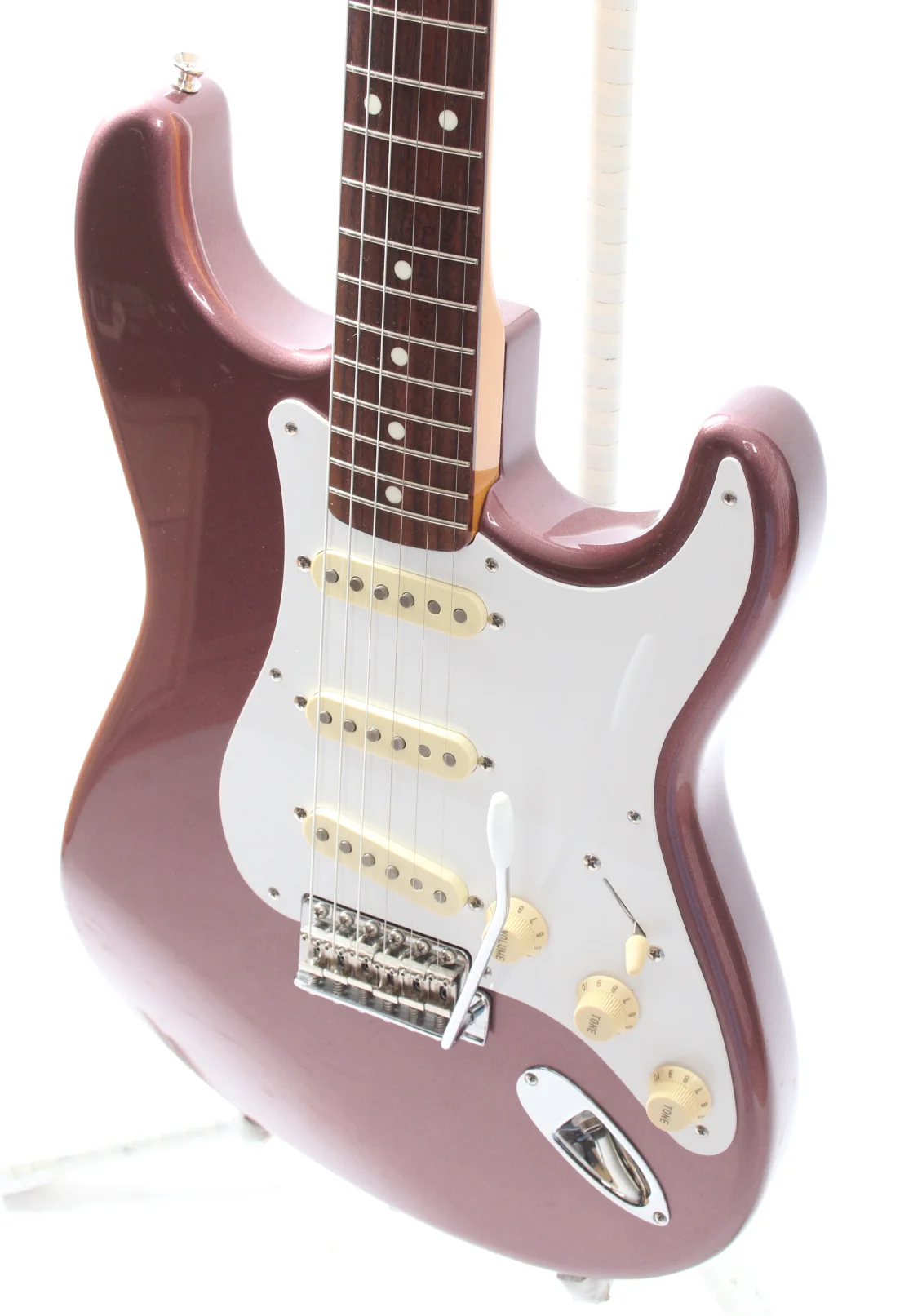 2012 Fender Stratocaster '62 Reissue matching headstock burgundy mist metallic - Image 3