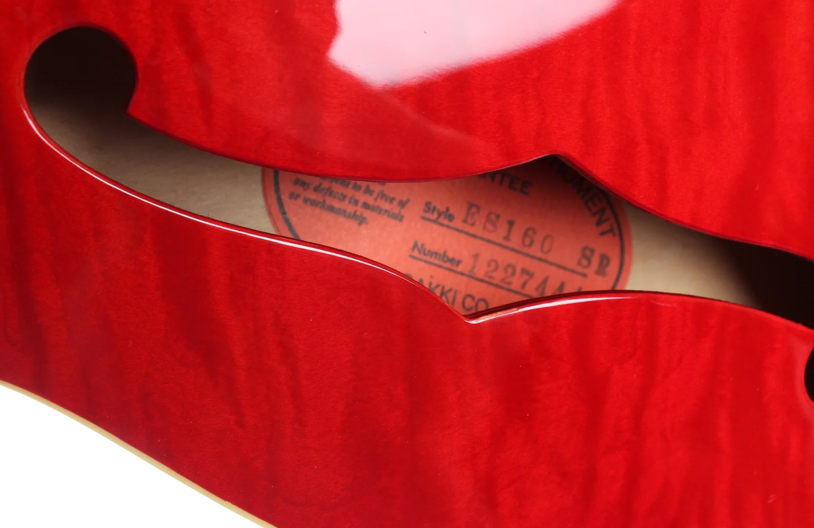 2012 Tokai ES160 SR see through red - Image 11