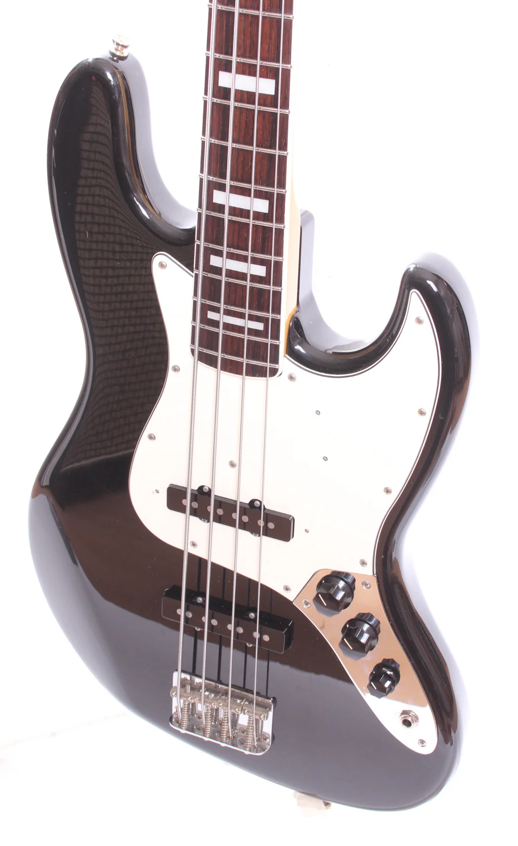2013 Fender Jazz Bass 66 Reissue matching headstock black - Image 3