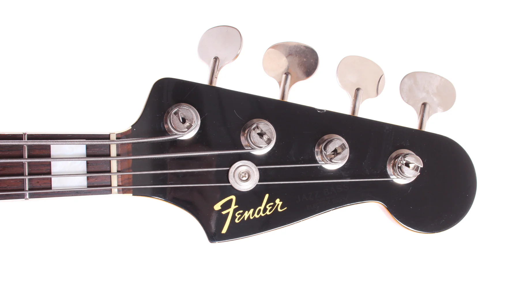 2013 Fender Jazz Bass 66 Reissue matching headstock black - Image 5