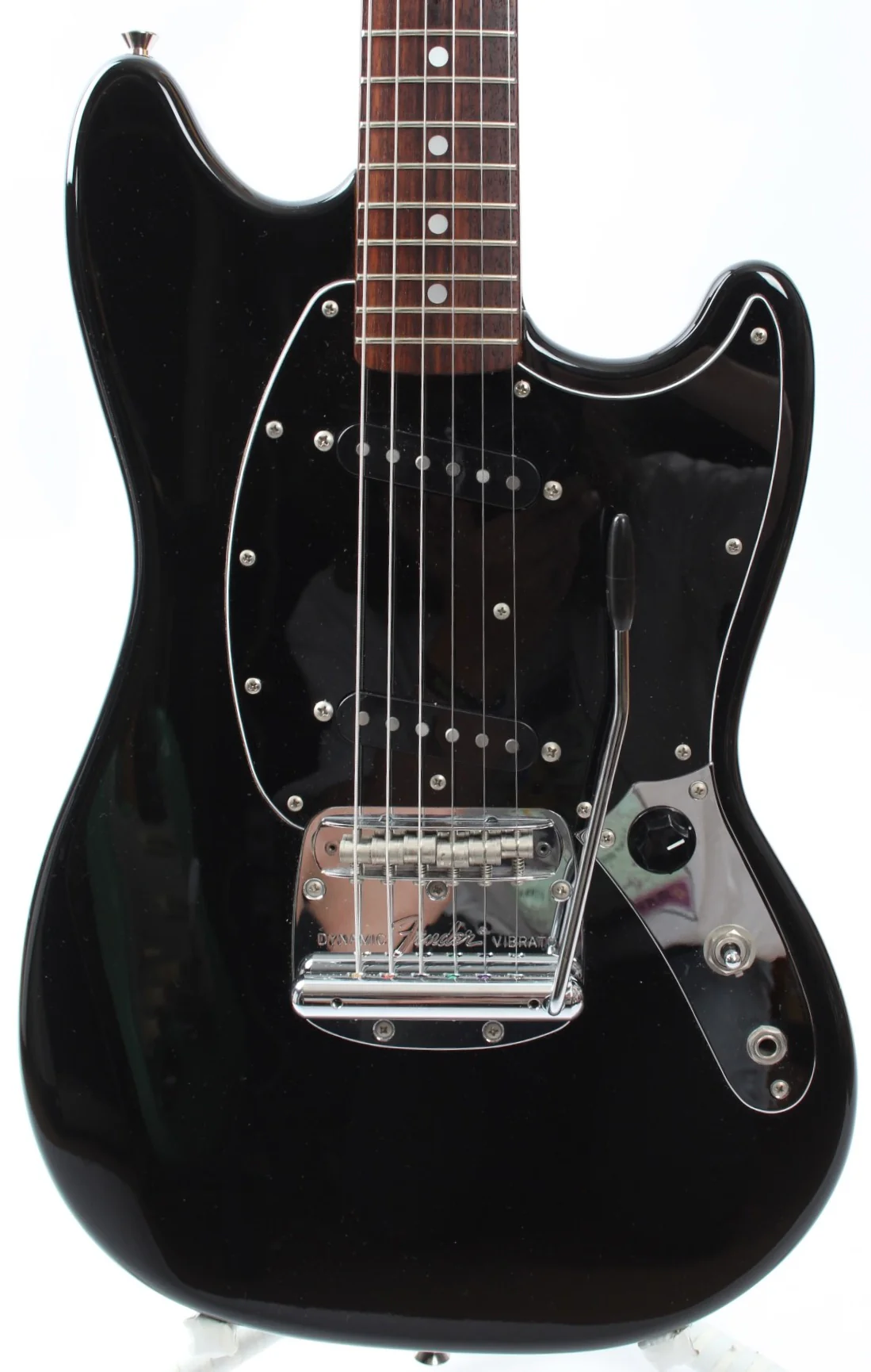 2013 Fender Mustang 69 Reissue matching headstock black - Image 2