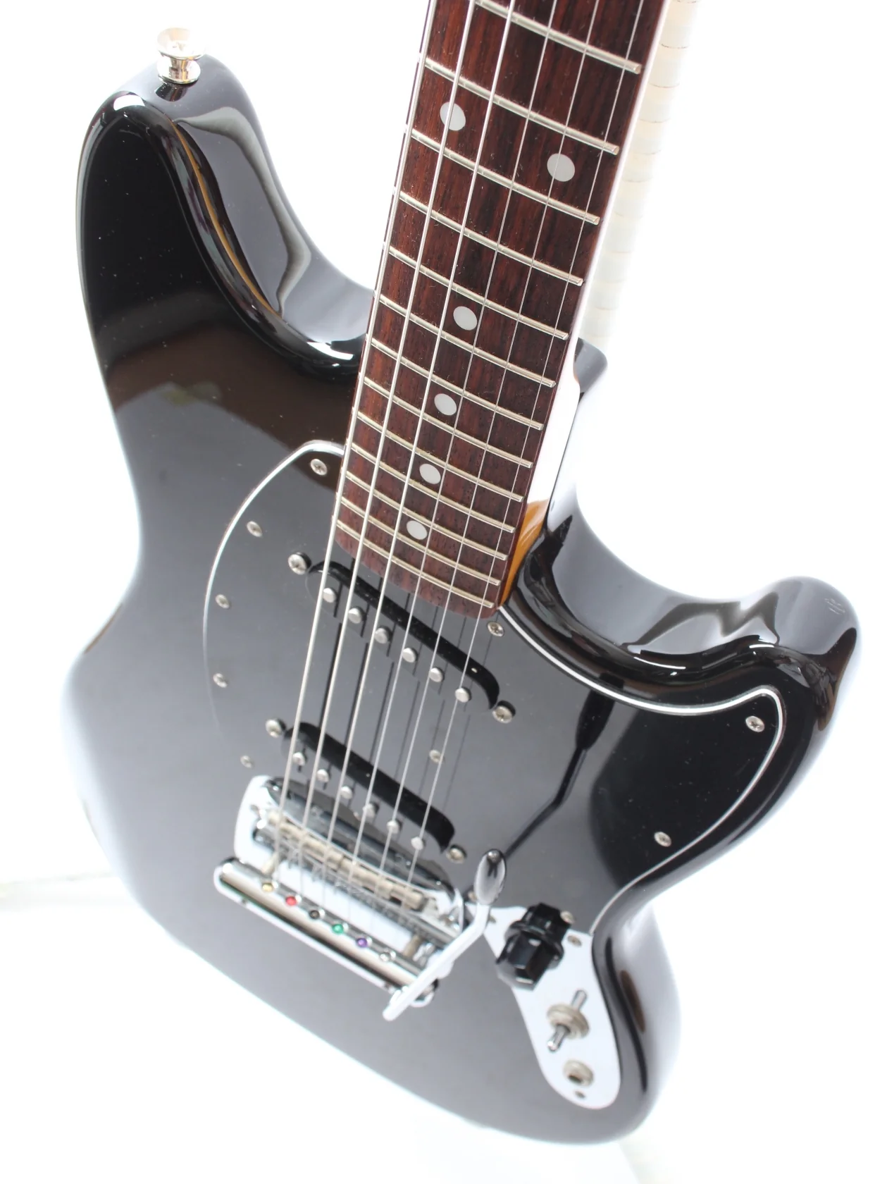 2013 Fender Mustang 69 Reissue matching headstock black - Image 3