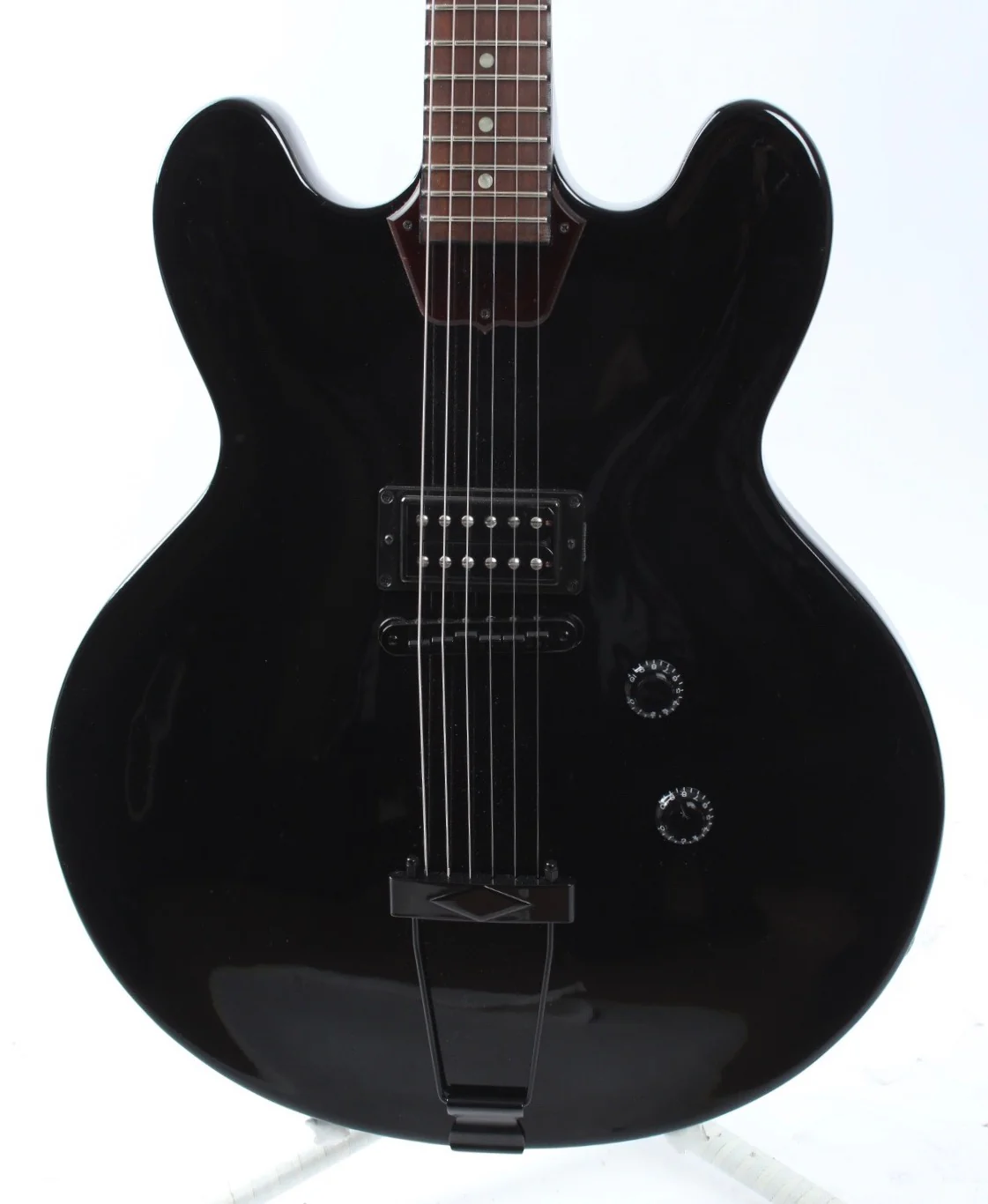 2013 Gibson Memphis Custom Shop ES-335 Studio ebony - Image 2