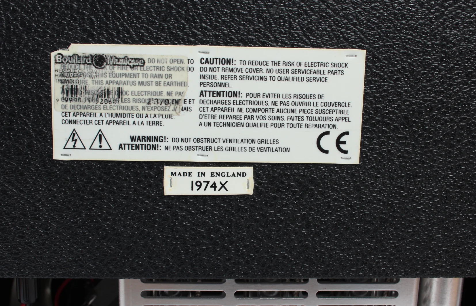 2013 Marshall 1974X black - Image 7