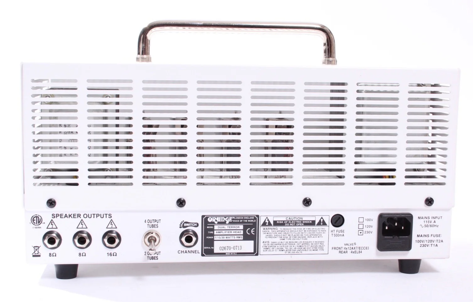 2013 Orange Dual Terror white - Image 3