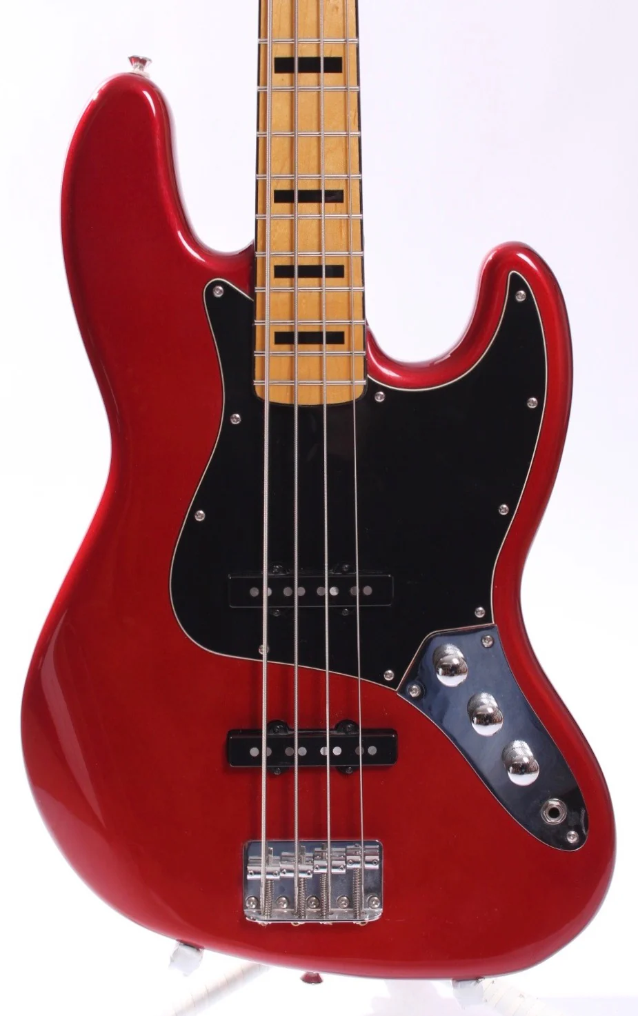 2013 Squier Vintage Modified Jazz Bass 70s candy apple red - Image 2