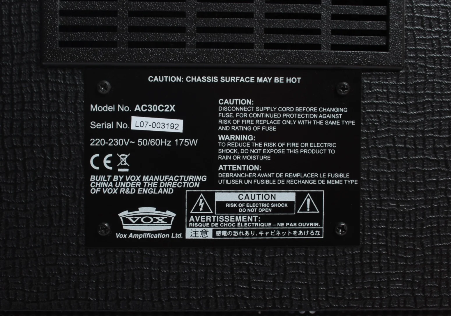 2013 Vox AC30C2X Custom Blue Bulldog black - Image 9
