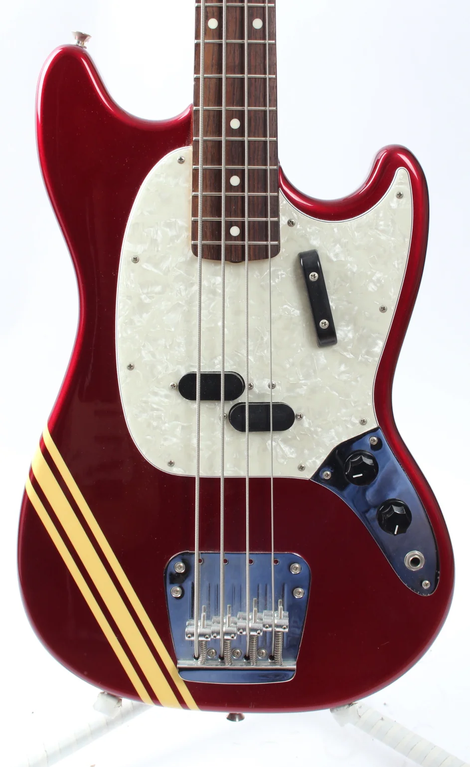 2014 Fender Mustang Bass competition red - Image 2