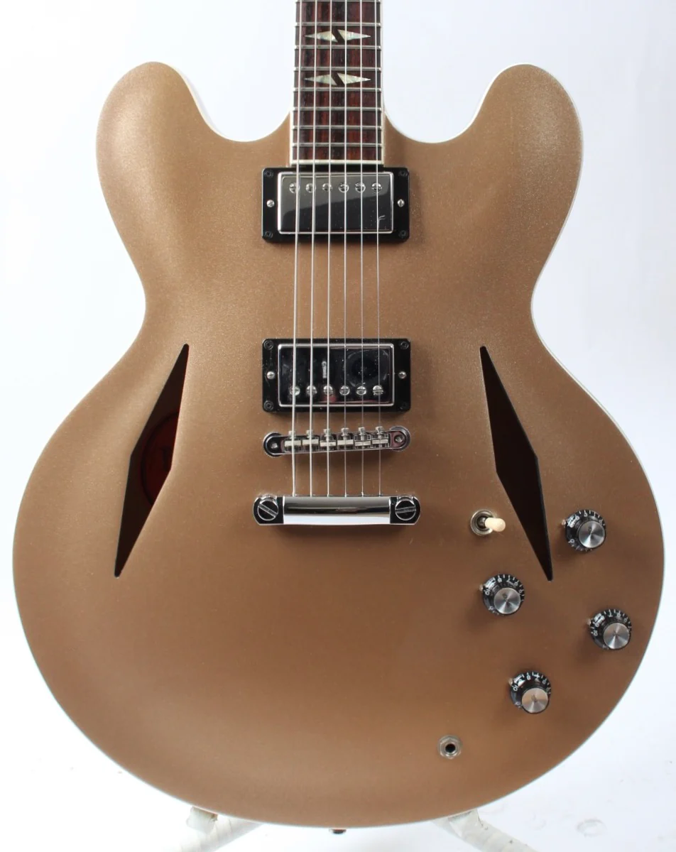 2014 Gibson DG-335 Dave Grohl Signature gold metallic - Image 2