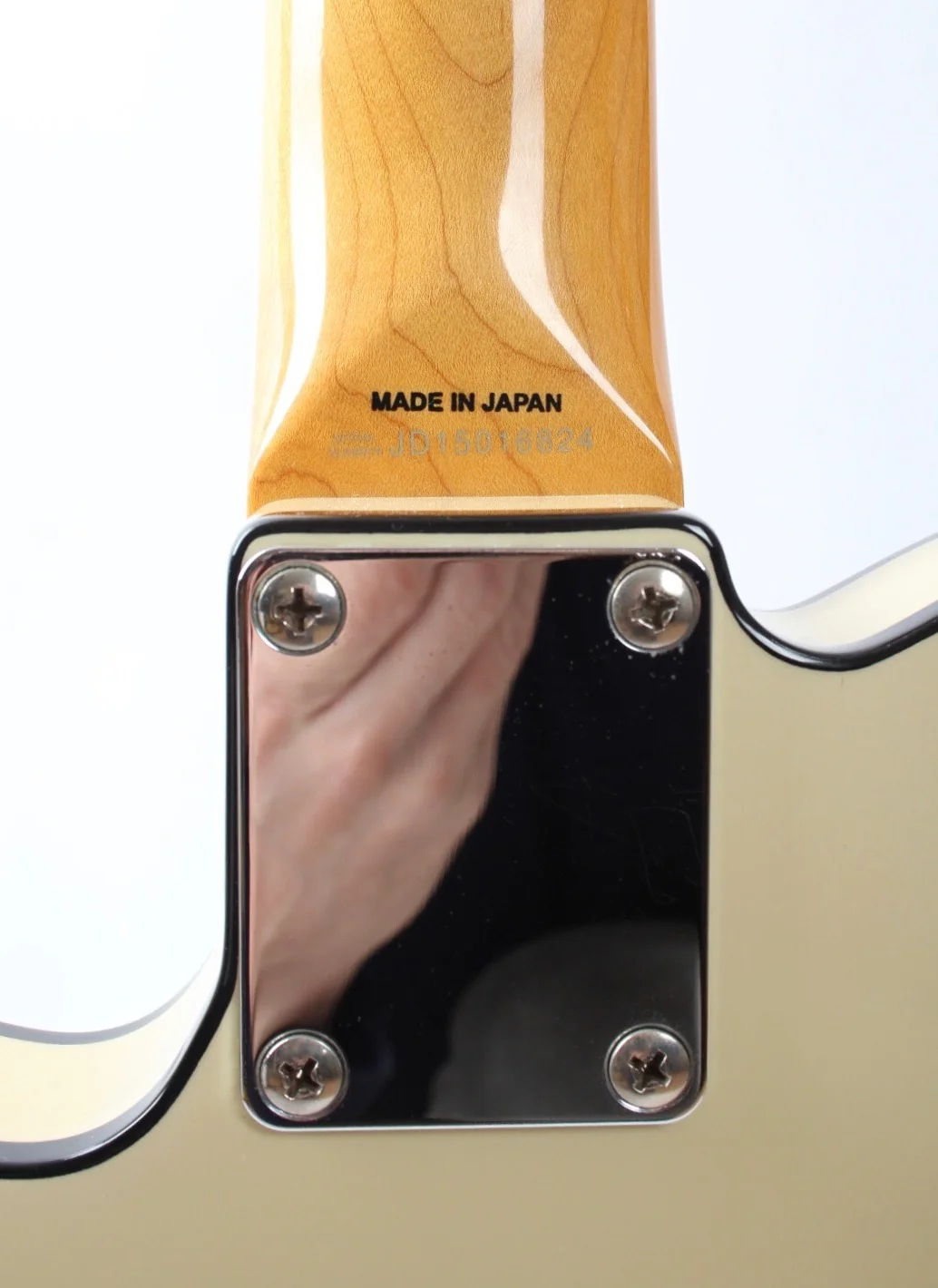 2015 Fender Custom Telecaster 62 Reissue tuxedo black binding vintage white - Image 11