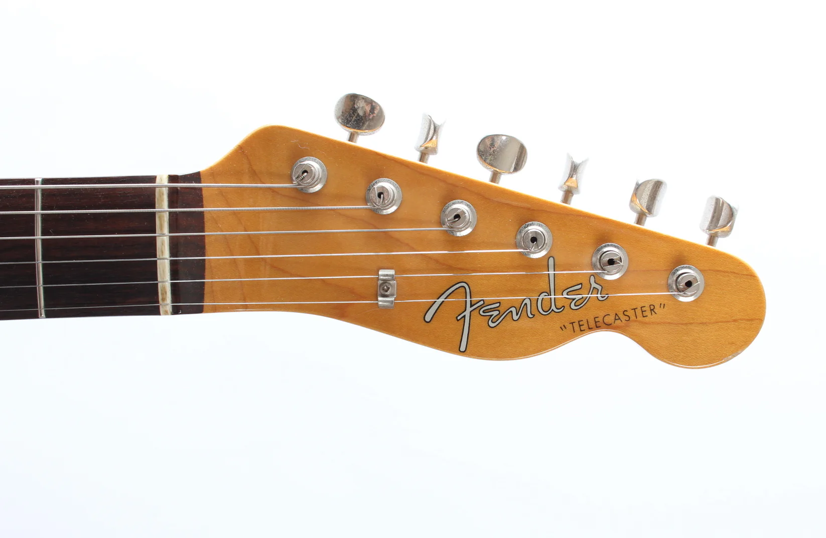 2015 Fender Custom Telecaster 62 Reissue tuxedo black binding vintage white - Image 5