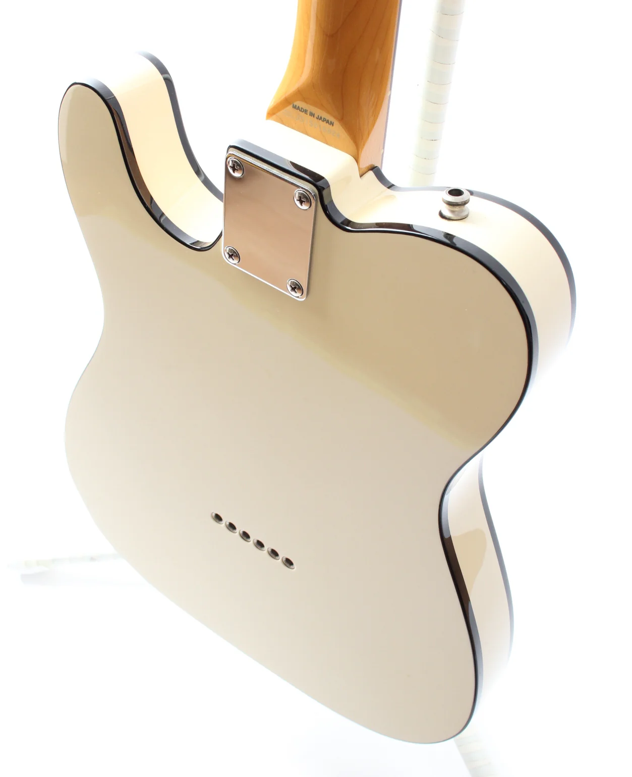 2015 Fender Custom Telecaster 62 Reissue tuxedo black binding vintage white - Image 8