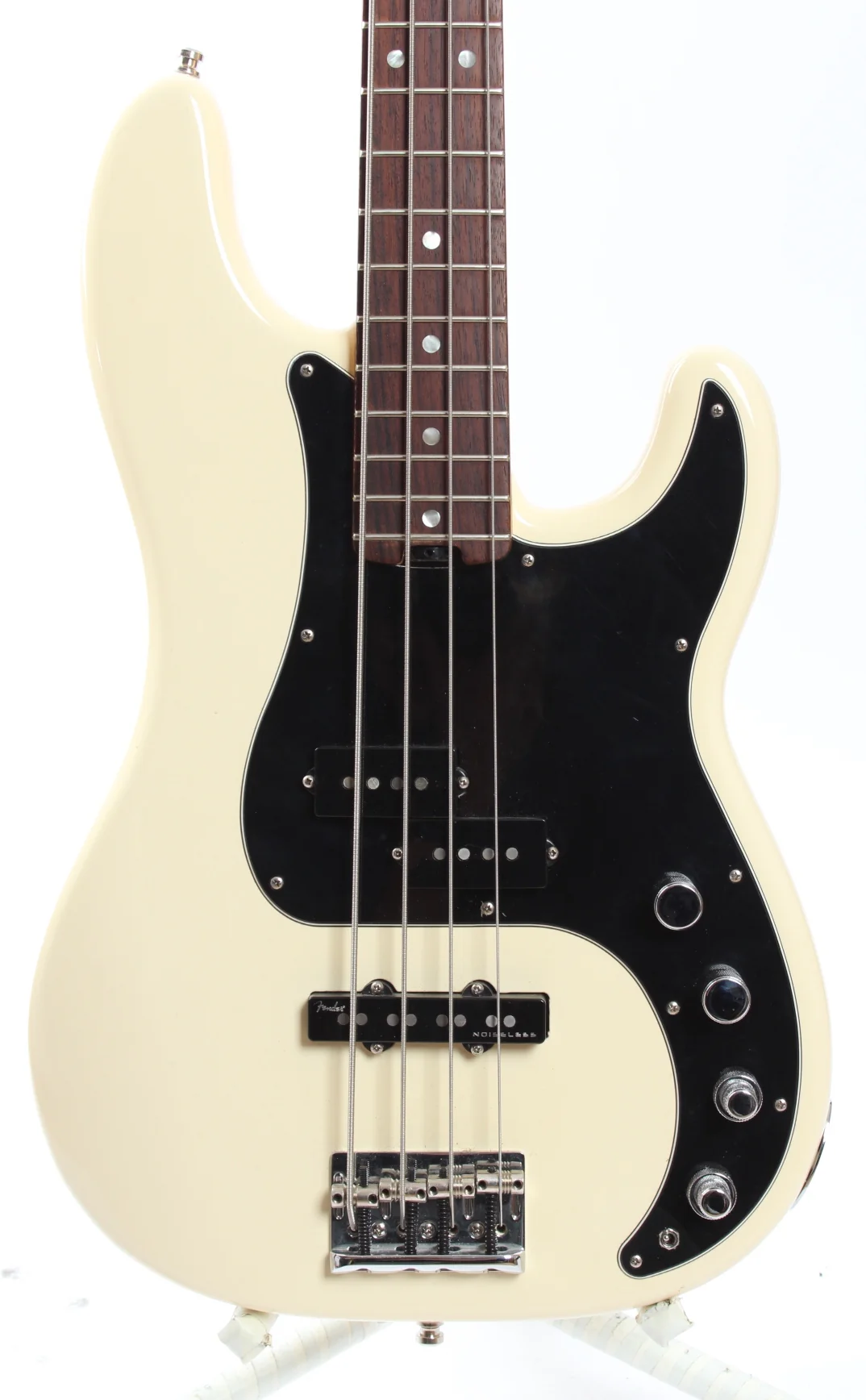 2015 Fender Precision Bass American Elite olympic white - Image 2